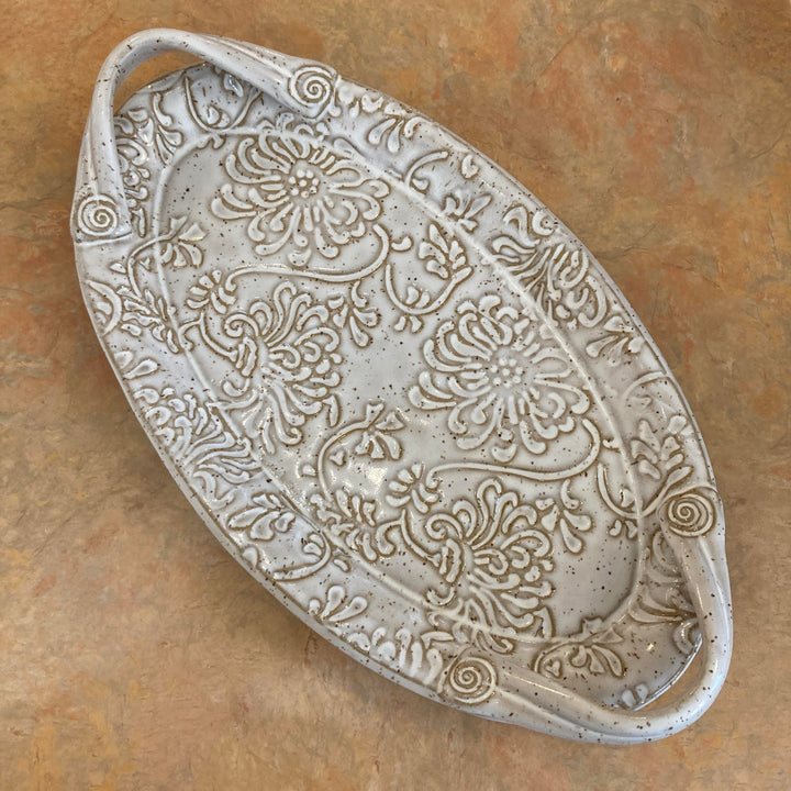 Oval Chrysanthemum Tray