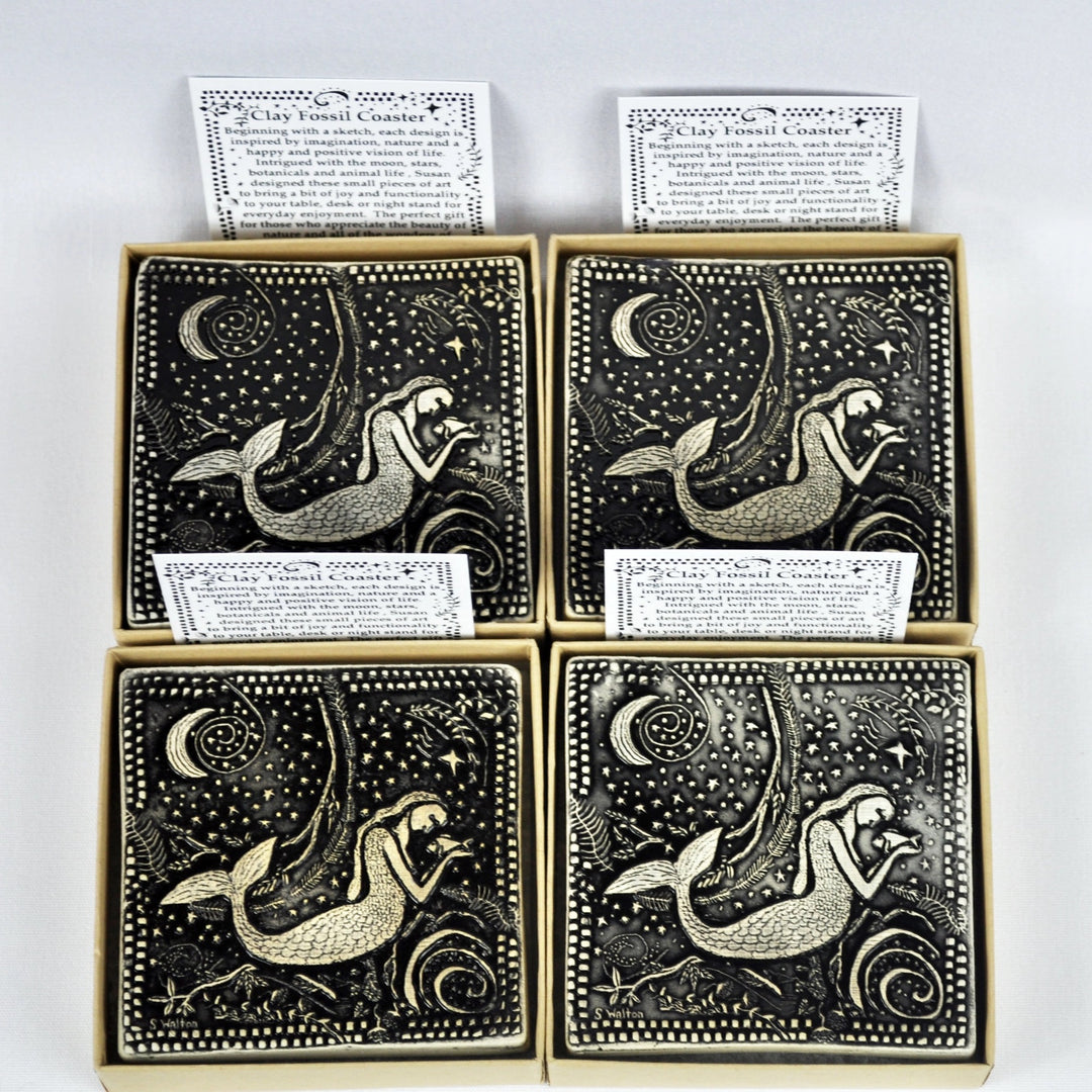 Coaster Tile Mermaid + Sea