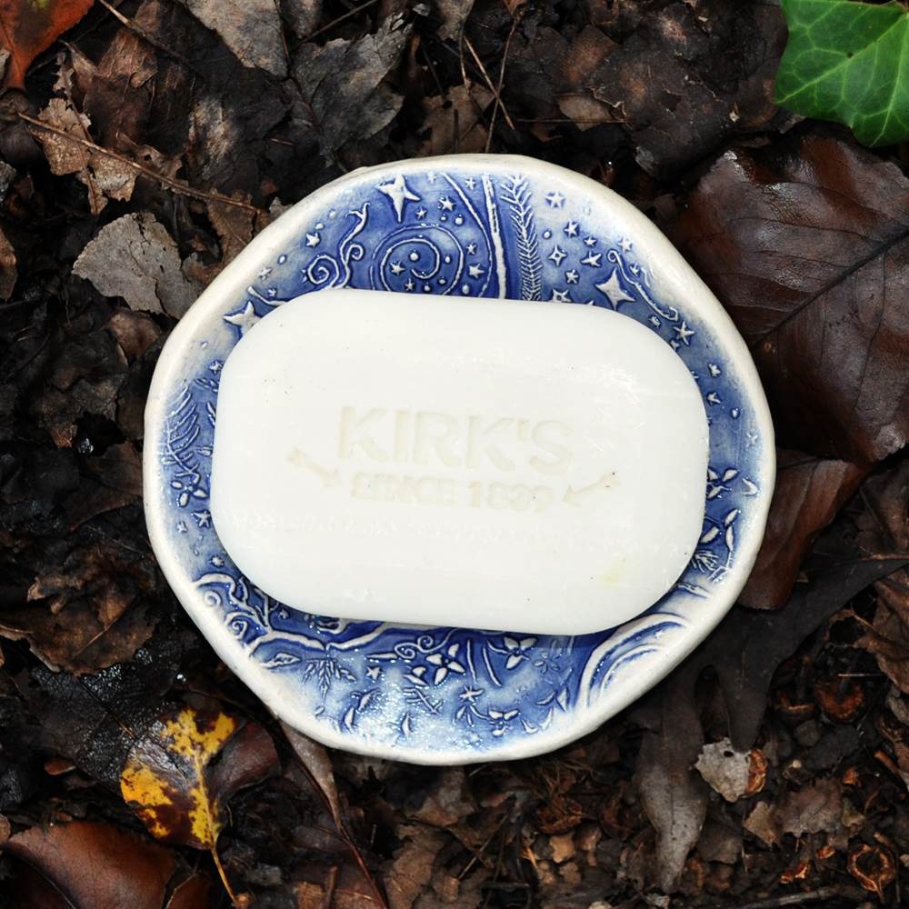 Spoon Rest Butterfly Garden Blue