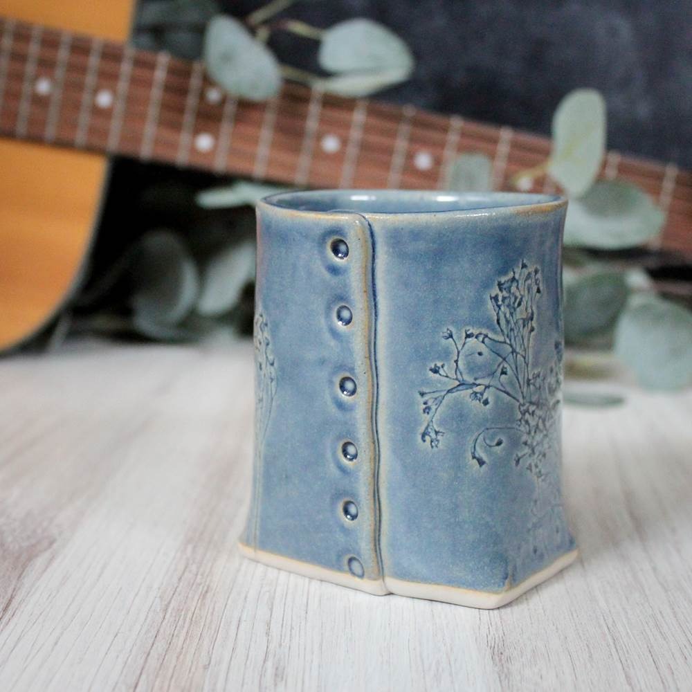 Blue Floral Mug