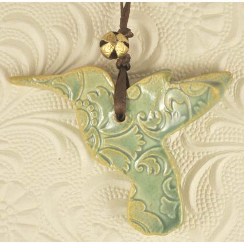 Green Hummingbird Ornament