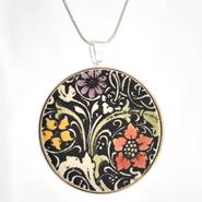 Floral Tapestry Watercolour Necklace