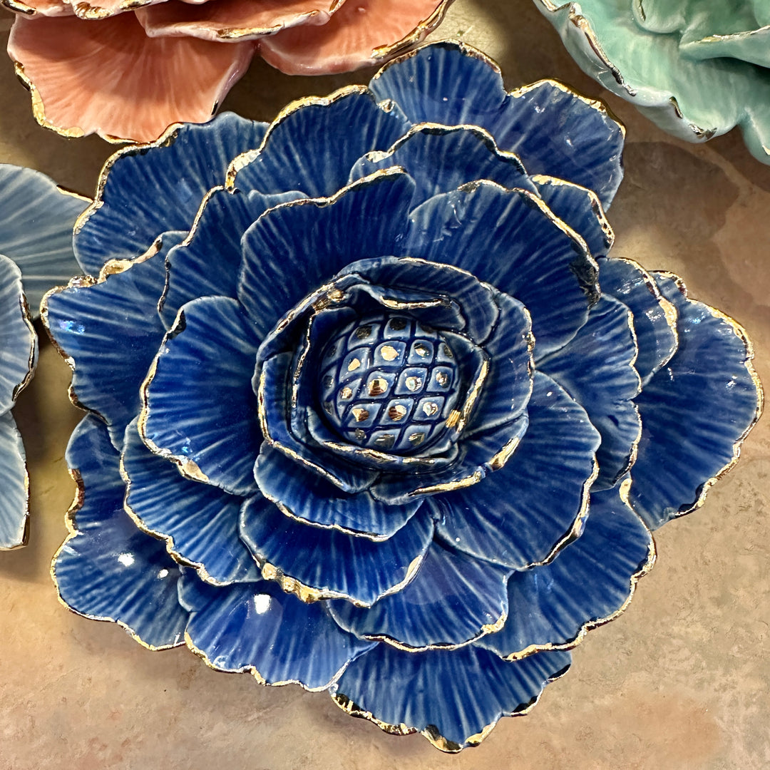 Cobalt Paisley Flower