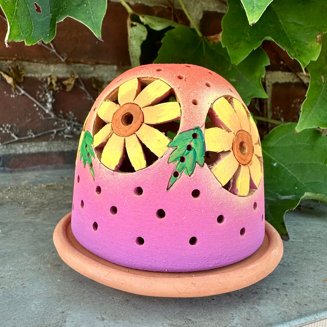 Sunflower Luminary Pink + Orange