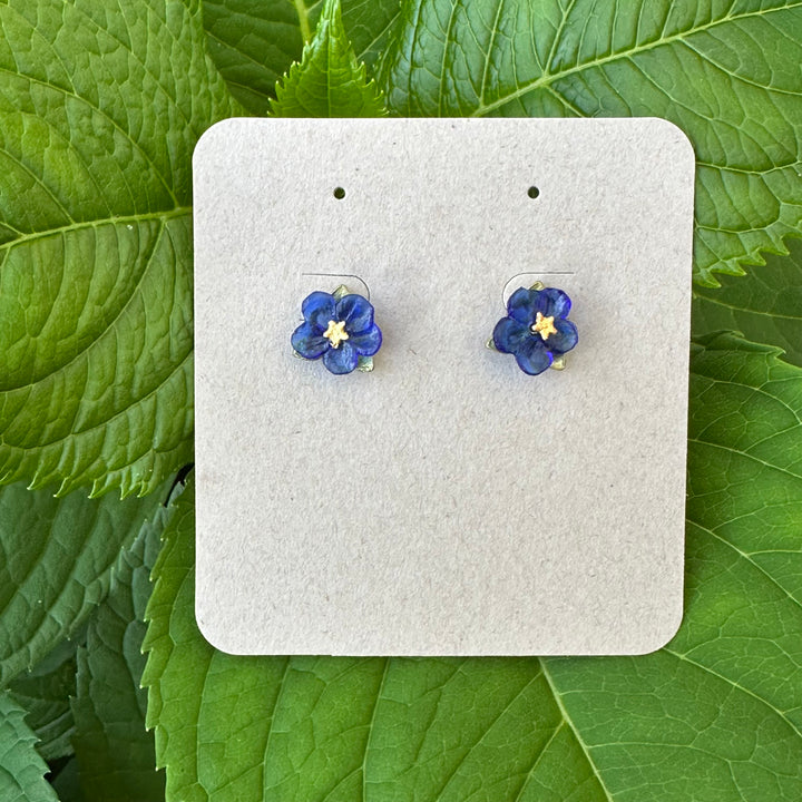 Blue Violet Post Earrings