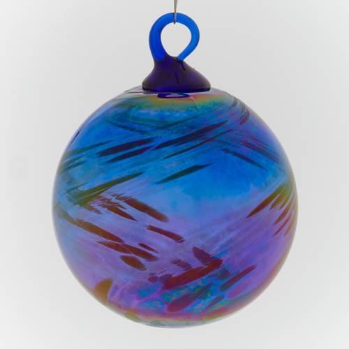 Ornament Cobalt Feather Chip