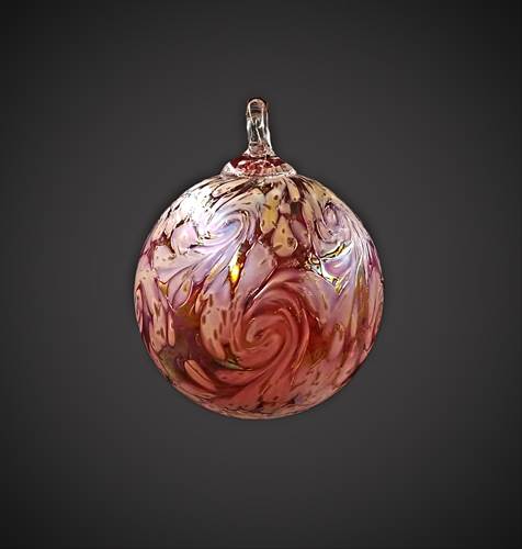 Round Ornament Persian Cranberry