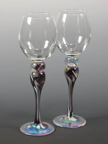 Wine Goblet Set Mardi Gras