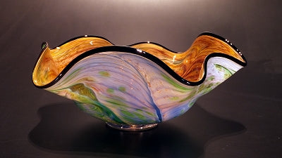 Blue Green Topaz Purple Bowl