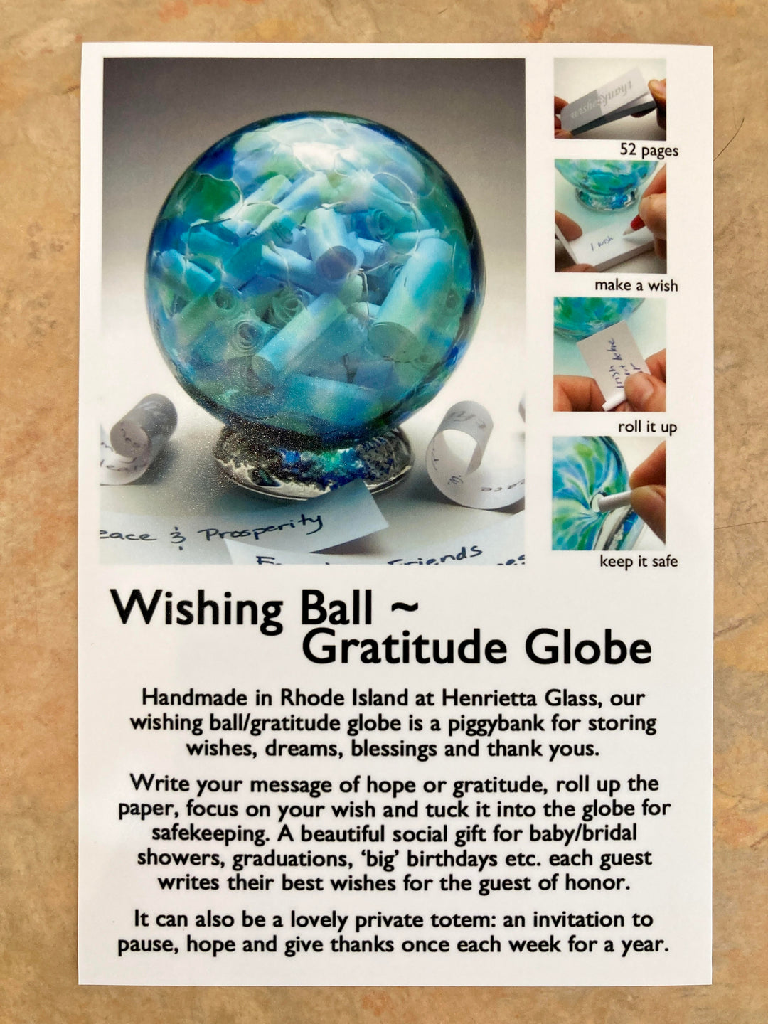 Gratitude Globe Iris