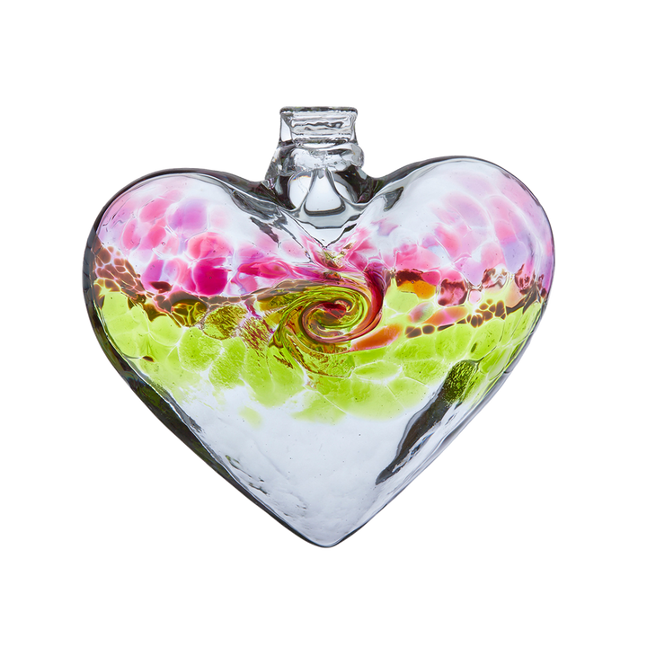 3" VanGlow Heart Cranberry Lime