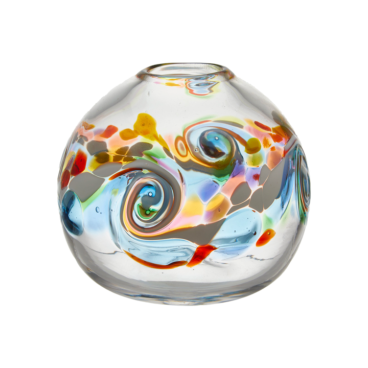 7" Round Color Wave Vase Northern Light