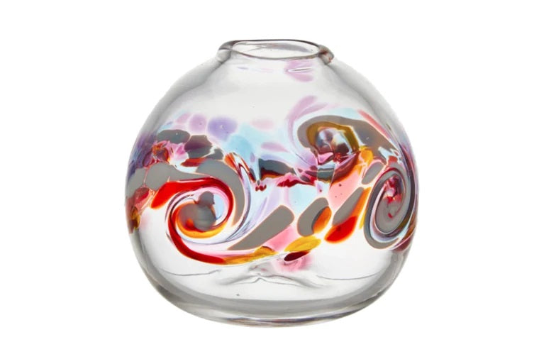 7" Round Color Wave Vase South Sunset