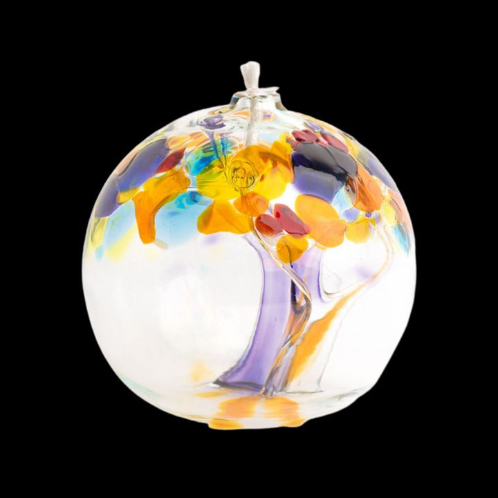 6" Oil Lamp Tree of Happiness