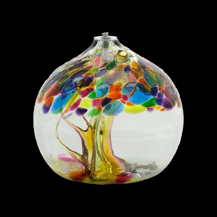 6" Oil Lamp Tree of Summer