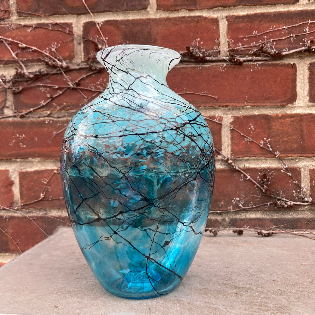 Lightning Vase Aqua Bottle Small