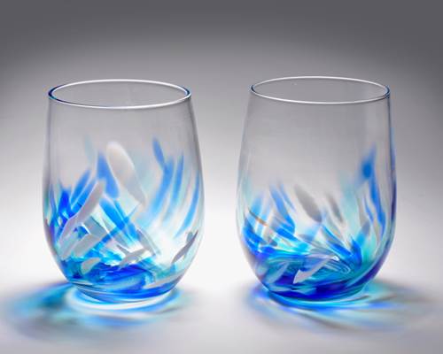 Vino Breve Stemless Tumbler Blue