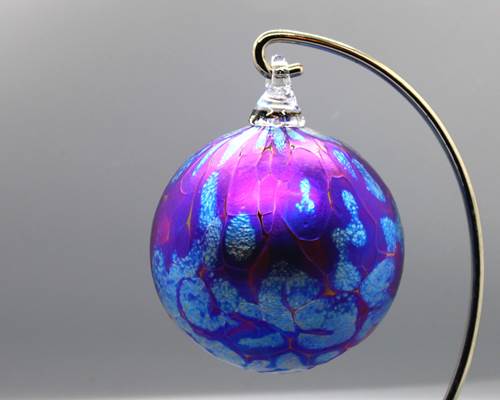 Dapple Ornament Violet + Silver Blue