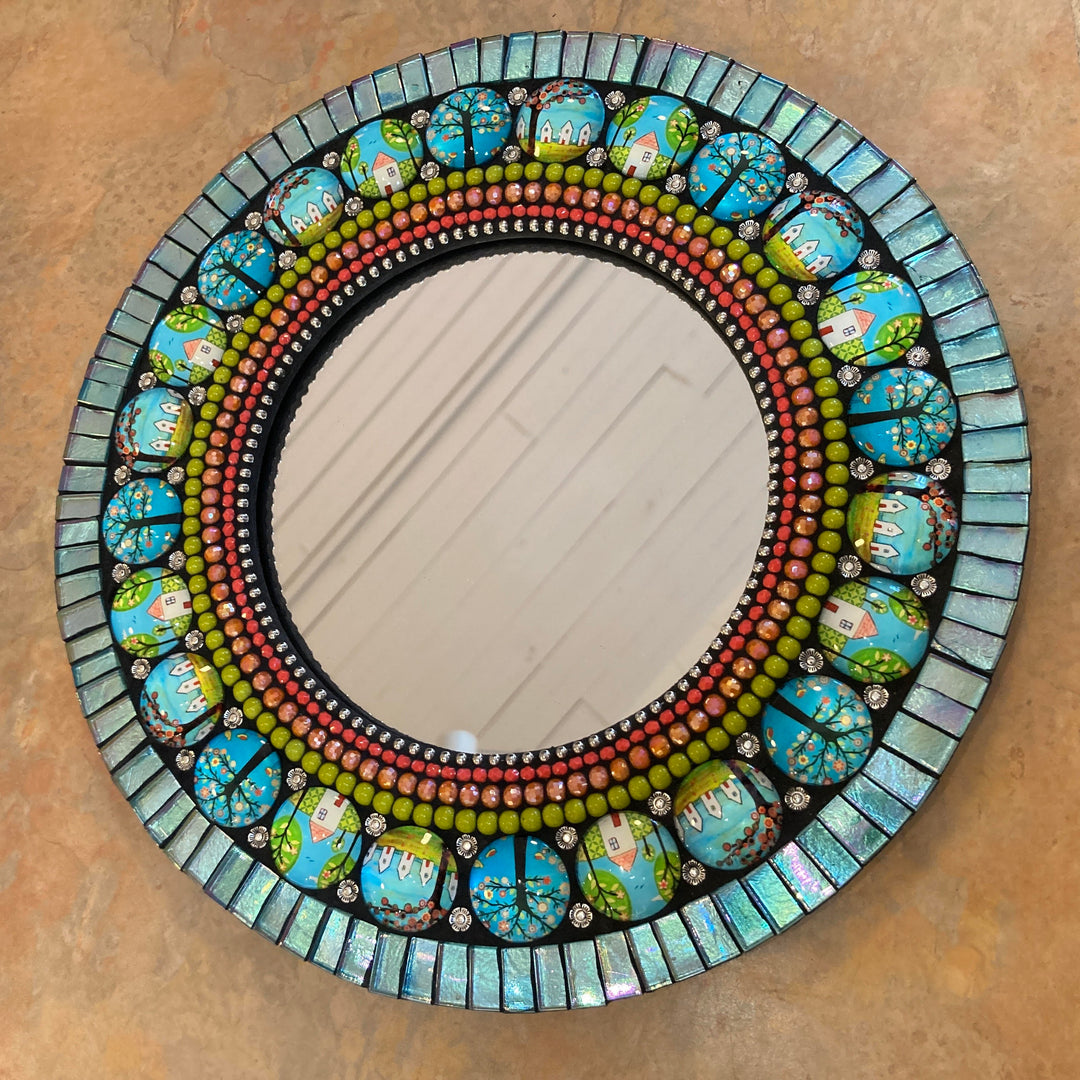 10" Mirror Teal Bodhi