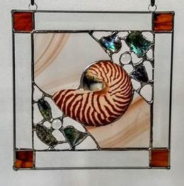 Nature's Glory Nautilus Panel in Brown