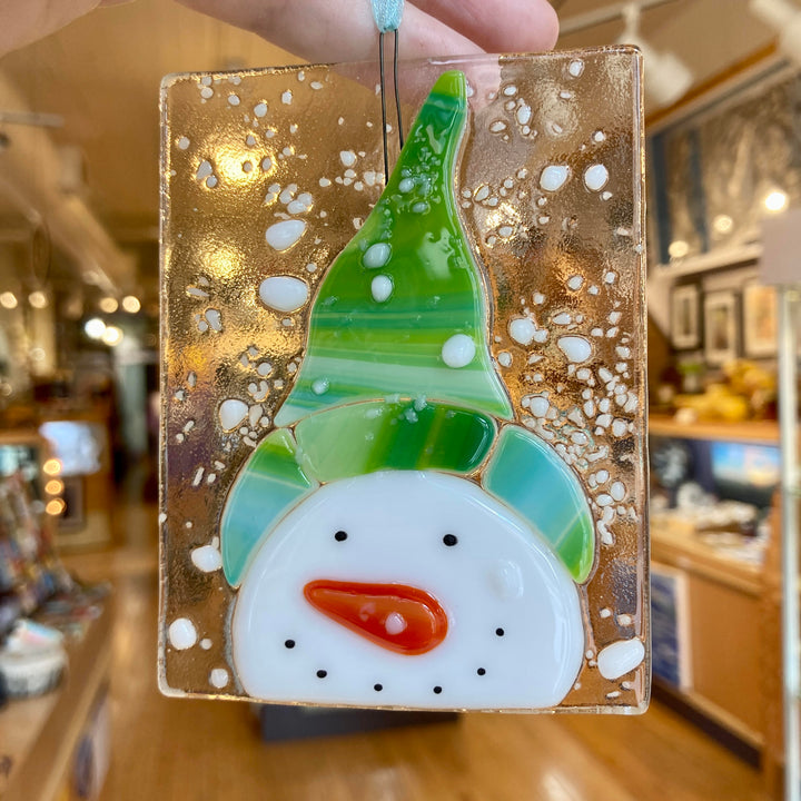 Big Snowman with Hat Ornament