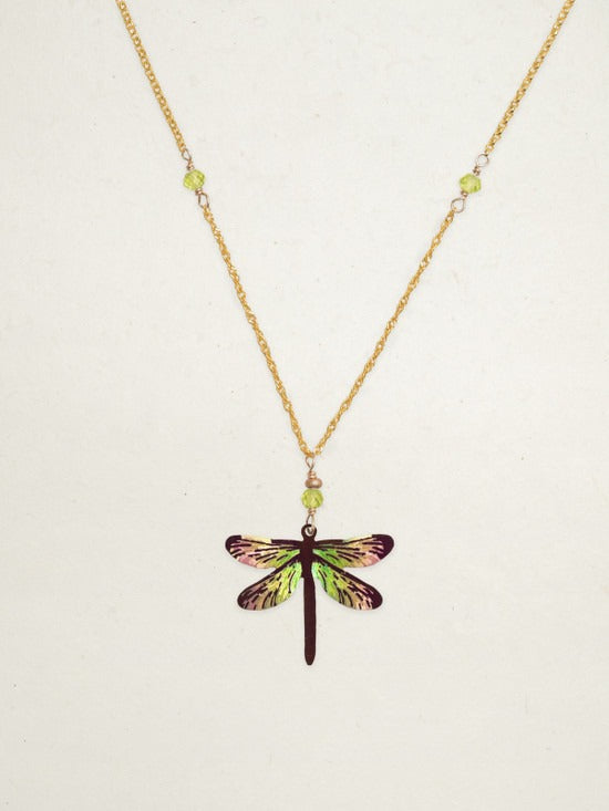 Dragonfly Dreams Necklace Green Envy