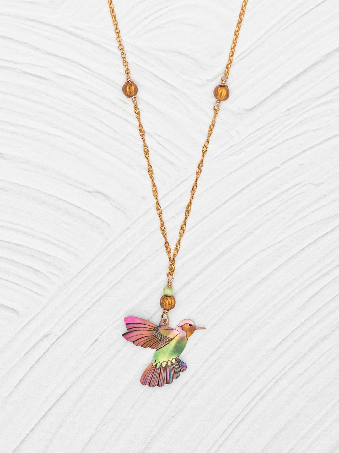 Picaflor Necklace Living Coral