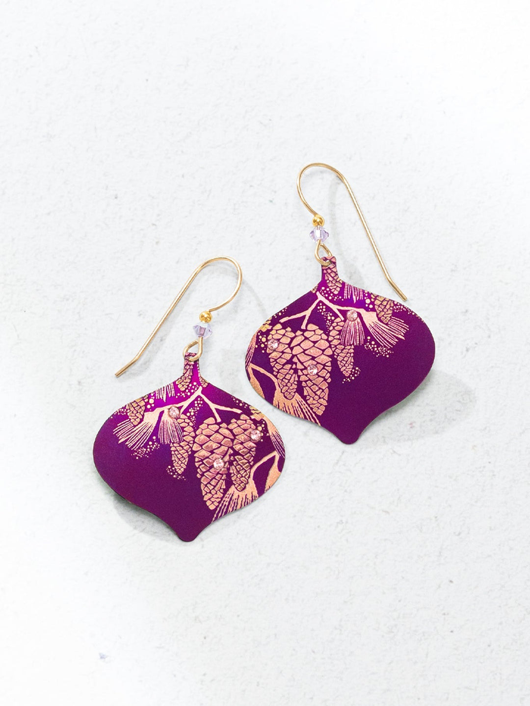 Clara Ornament Earrings Royal Plum