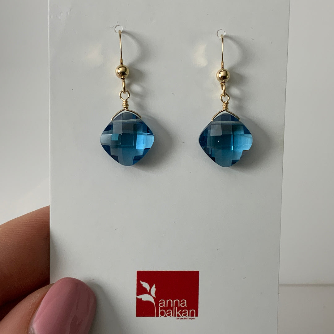 Earrings Gold + Spinele Quartz