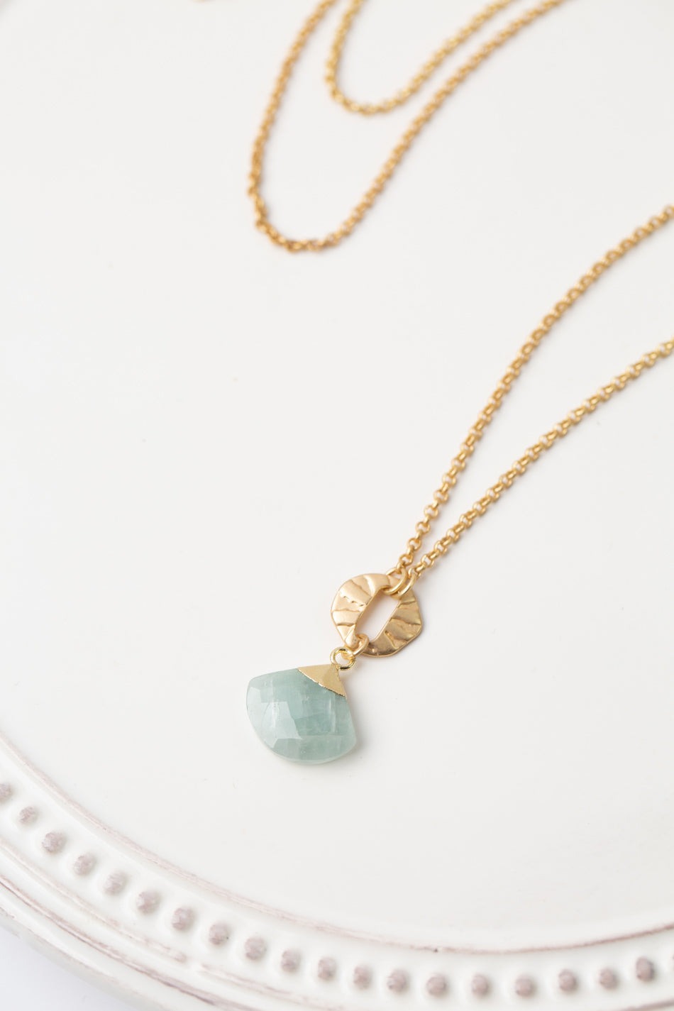 Dreams & Flowers Aquamarine Cluster Necklace