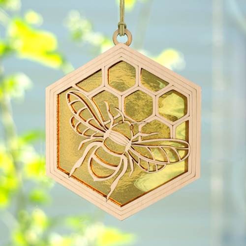 Suncatcher Honey Bee Honey Swirl