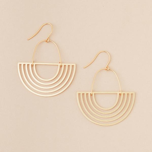 Refined Earrings Solar Rays Gold Vermeil
