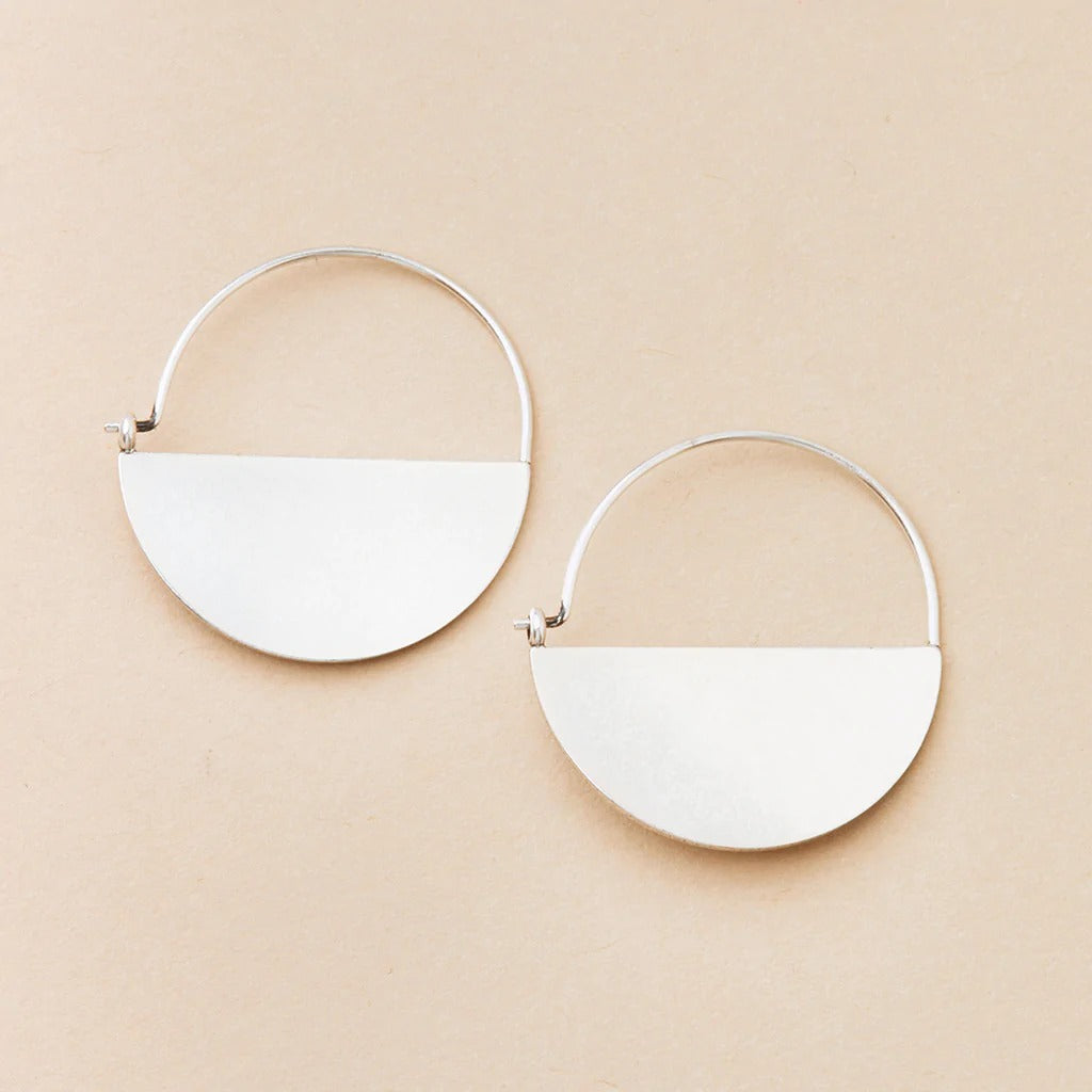 Lunar Hoop Sterling Silver