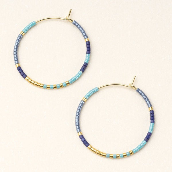 Chromacolor Miyuki Hoops Cobalt Multi + Gold