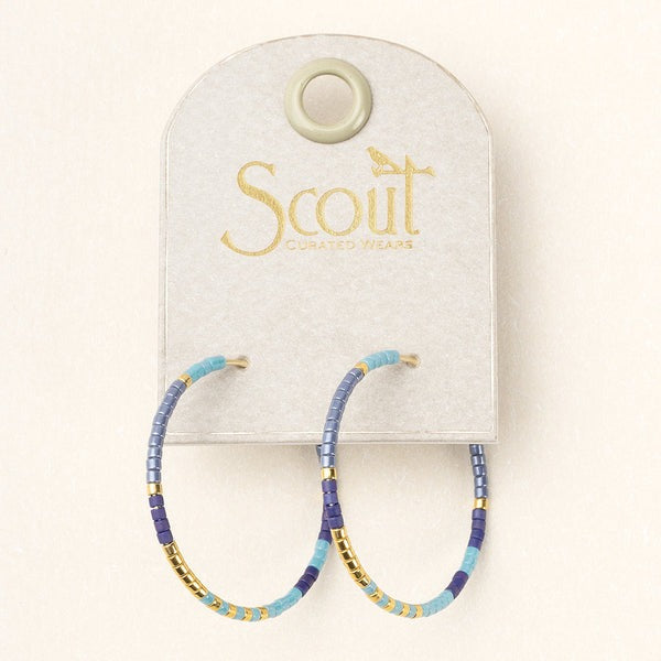 Chromacolor Miyuki Hoops Cobalt Multi + Gold