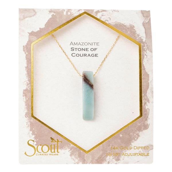 Stone Point Necklace Amazonite