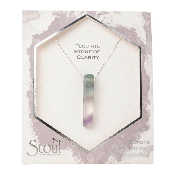 Stone Point Necklace Fluorite