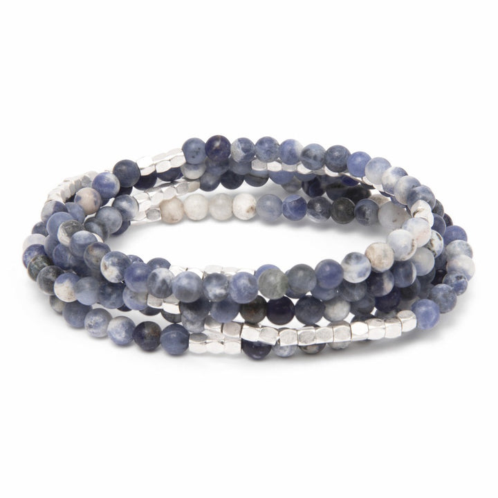 Stone Wrap Sodalite + Silver