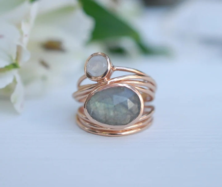 Bruna Ring Labradoirte Moonstone GPL 10