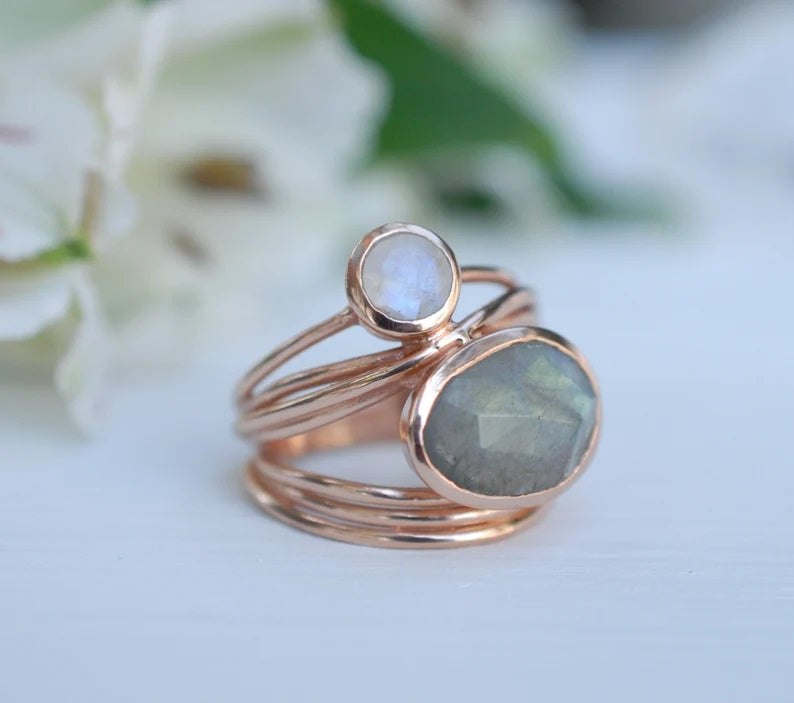 Bruna Ring Labradoirte Moonstone GPL 10