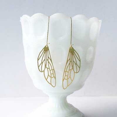 Insect Earrings Gold