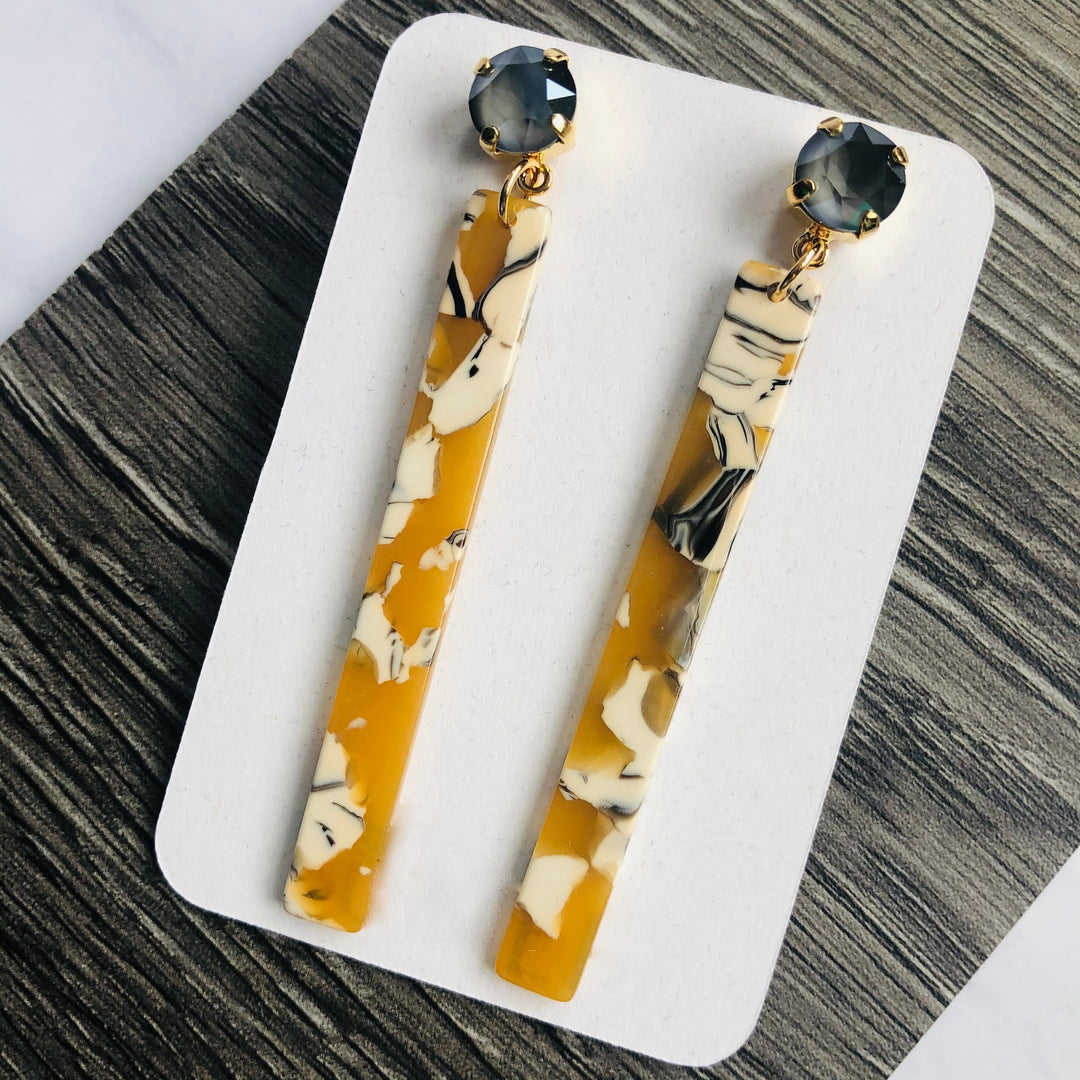 Mustard + Gray Stick Drops