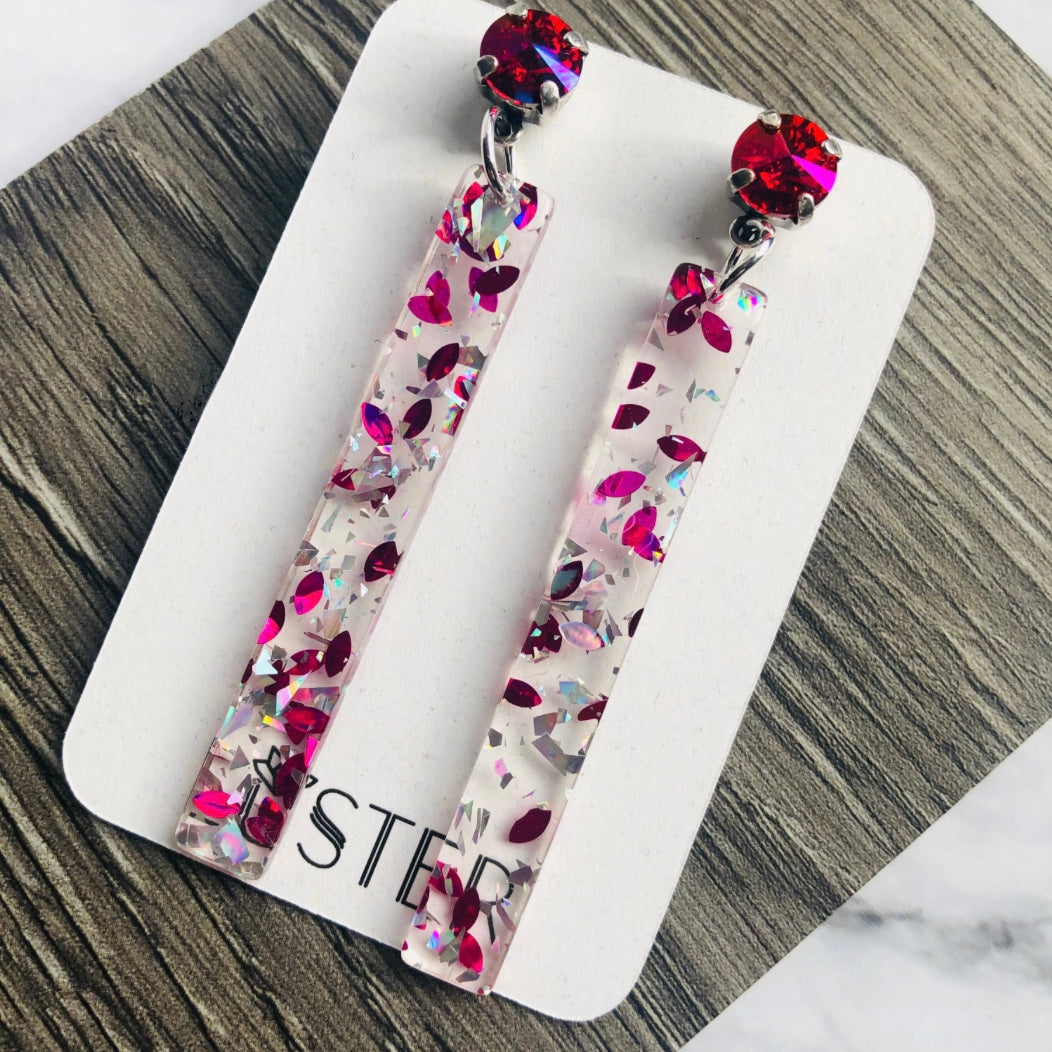 Confetti Stick Drop Earrings