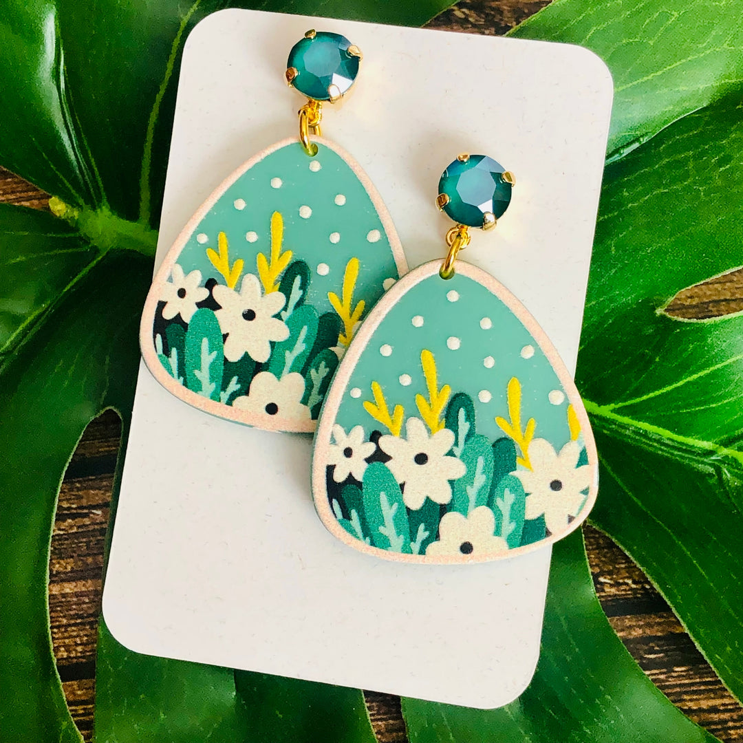 Floral Drop Earrings