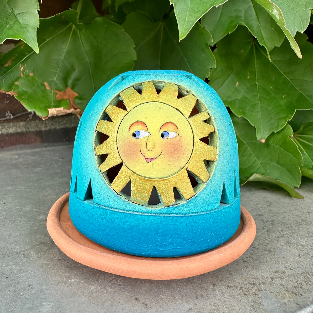 Luminary Happy Sunshine Blue + Gold
