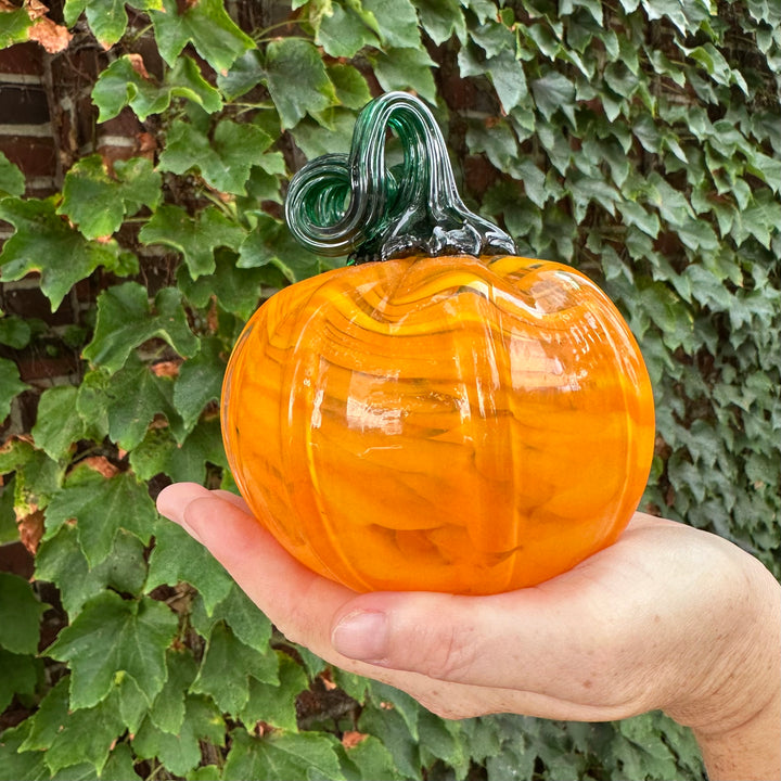 Orange Glass Pumpkin