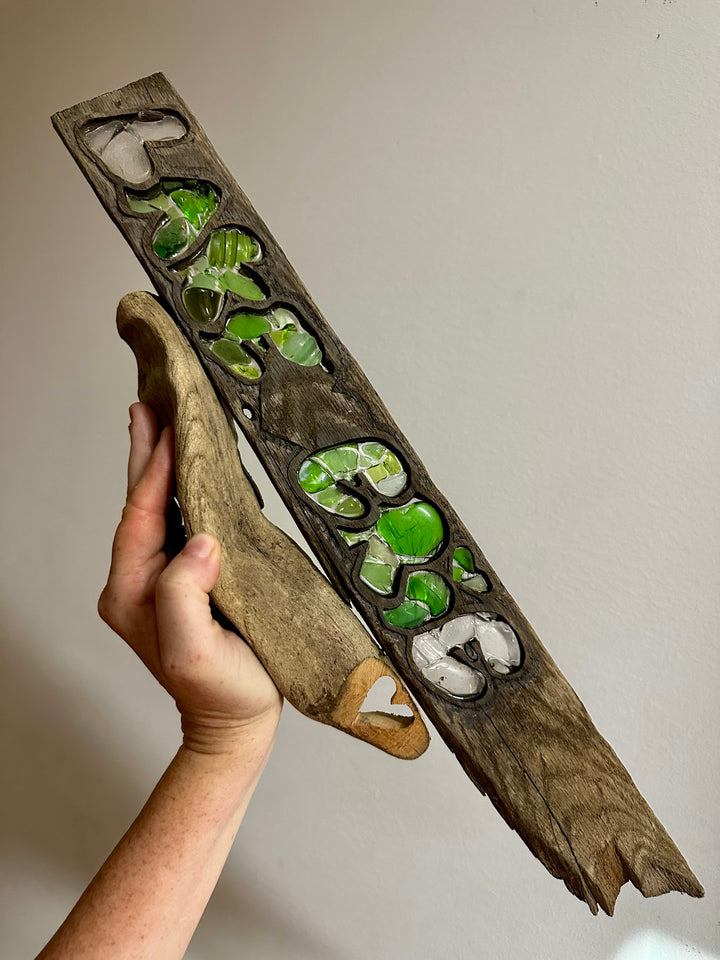 Lake <3 Erie - Driftwood + Beach Glass