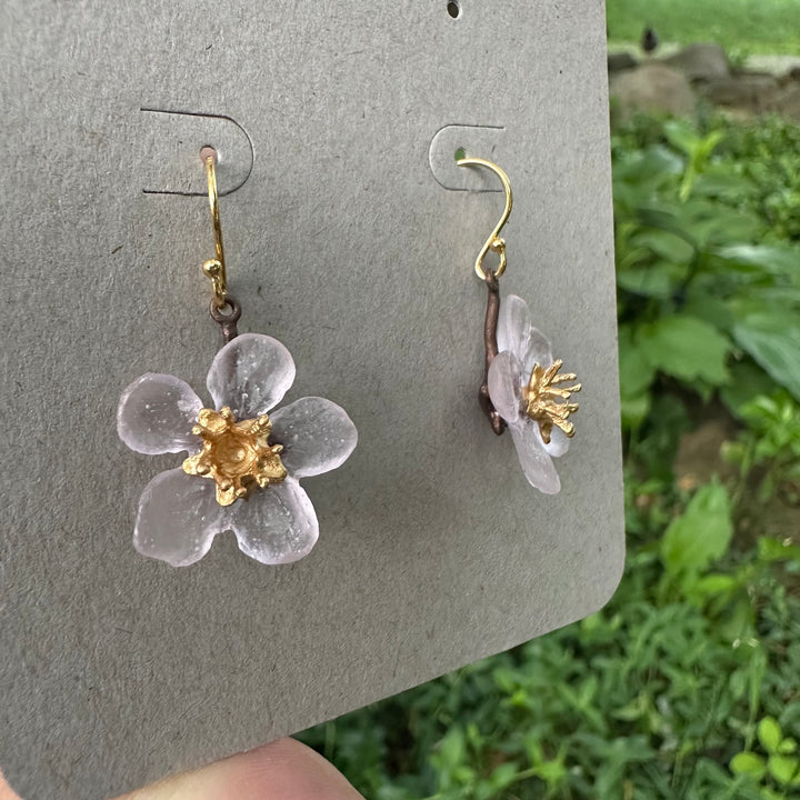 Cherry Blossom Wire Earrings