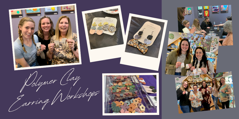 Polymer Clay Earring Workshop 2024 1: Friday, May 17: 1-3 pm