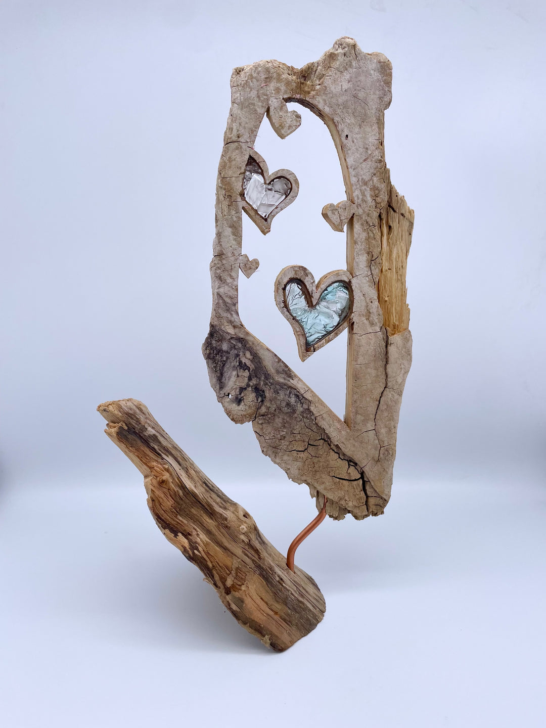 Balancing Act - Driftwood Blue + White